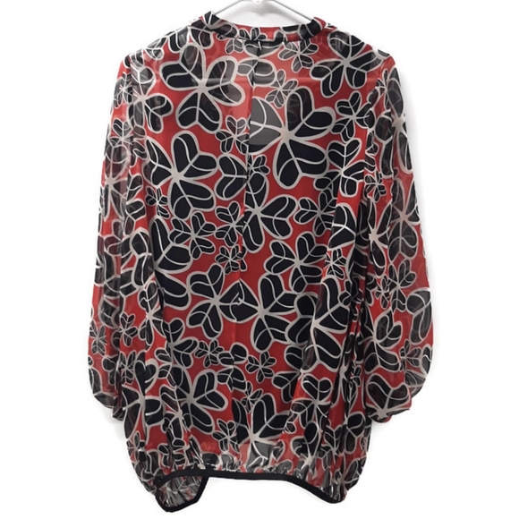 DVF Silk floral blouse & cami sz 10 - Picture 2 of 15